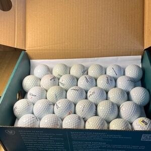 Titleist White Golf Balls used lot of 30 balls
